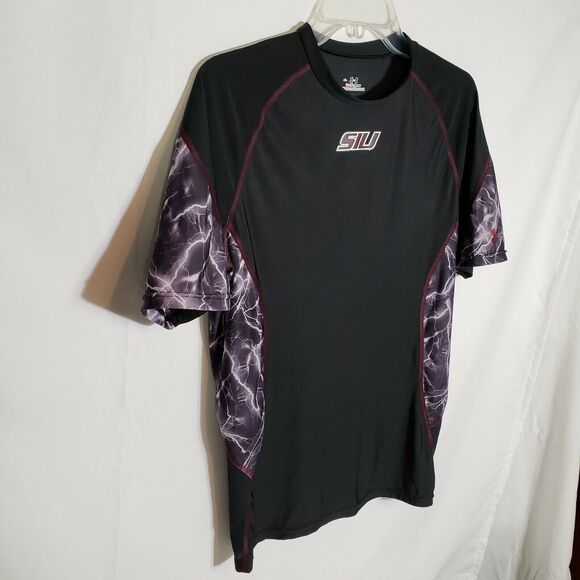 Under Armour Mens Shirt Small SIU Southern Illinois Lightning Athletic Heat Gear - Picture 3 of 12